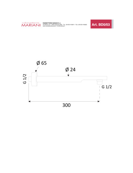 Set Doccia Acciaio Inox Tondo ⌀ 25 cm | Mariani Rubinetterie Set Doccia