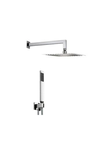 Set Doccia Acciaio Inox Quadro 25 x 25 cm | Positano
