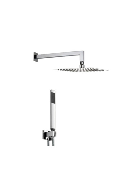 Set Doccia Acciaio Inox Quadro 25 x 25 cm | Positano