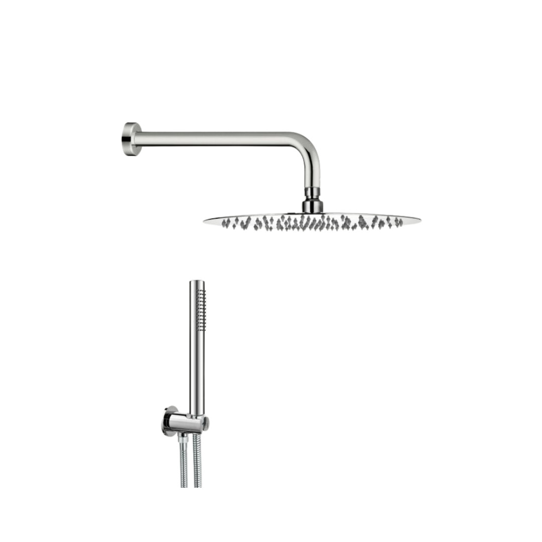 Set Doccia Acciaio Inox Tondo 25 cm | Positano
