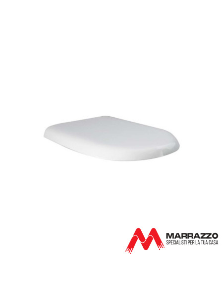 Coppia Sanitari Filomuro Vaso e Bidet  a Terra + Coprivaso Tradizionale | Rak Compact 51.37 Coppia Sanitari
