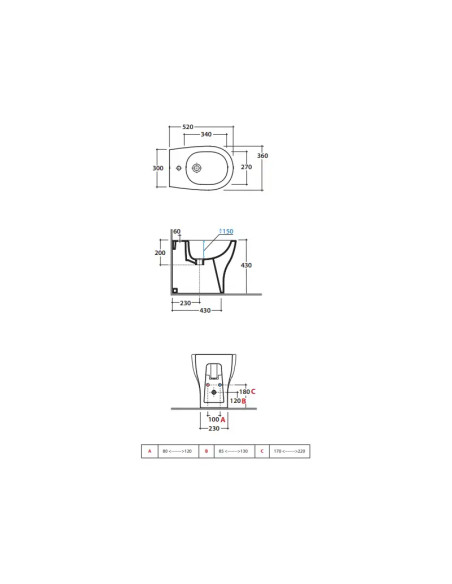 Coppia Sanitari Filomuro Vaso e Bidet a Terra Senza Brida + Coprivaso Soft- Close | Globo Grace 52.36 Coppia Sanitari