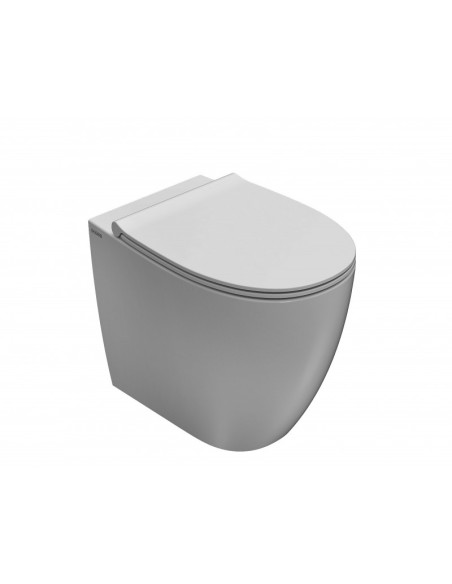 Coppia Sanitari Filomuro Vaso e Bidet Senza Brida + Coprivaso Soft-Close | Globo 4ALL  54.36 Coppia Sanitari