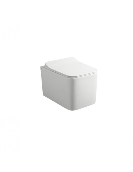 Coppia Sanitari Sospeso Vaso e Bidet Rimless + Coprivaso Soft-Close | Althea Tak 52.36 Coppia Sanitari