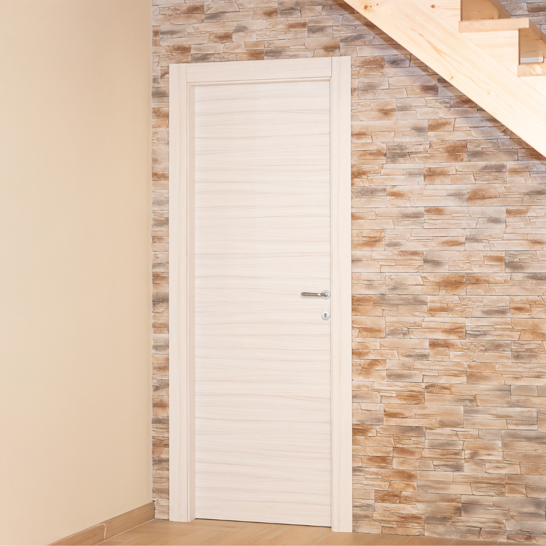Porta Da Interno Palissandro Bianco Reversibile Battente e Scorrevole | Techwood