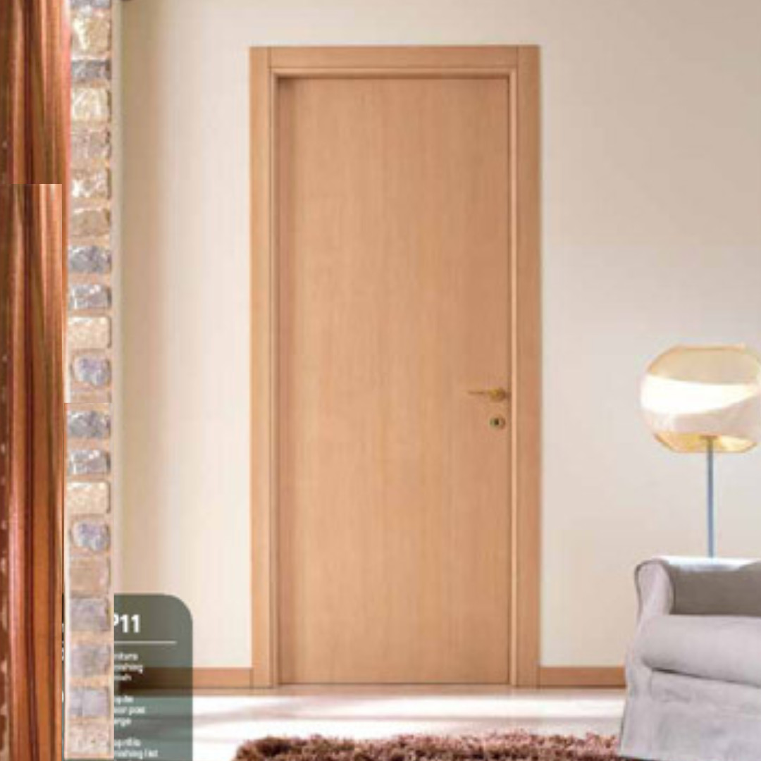 Porta Da Interno Noce Chiaro Reversibile Battente e Scorrevole | Techwood