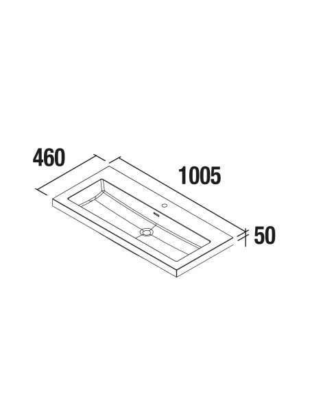 Mobile da Bagno Sospeso 100 cm Lavabo e Specchio Inclusi Antracite | Salgar Spirit