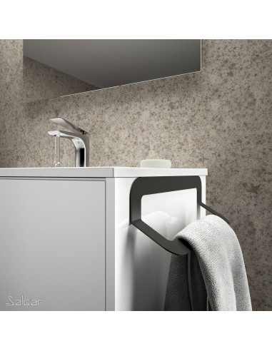 Portasalviette Minimal Nero Opaco | Salgar