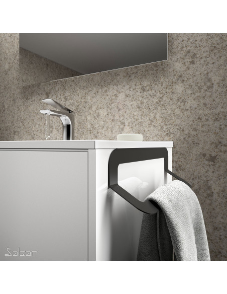 Portasalviette Minimal Nero Opaco | Salgar