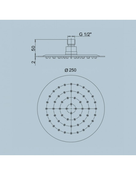 Set Doccia Acciaio Inox Tondo Nero Opaco ⌀ 25 | Jacuzzi Rubinetteria